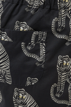The Sansindo Tiger Print Pyjama Shorts